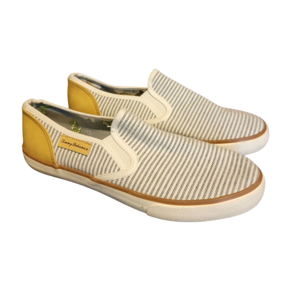 Tommy‎ Bahama Sailor Loafer Flats Slip On Shoes Canvas Sneakers 9
